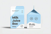 Milk Juice Box Mockup, a Packaging Mockup by DesignRushMarket (Thumbnail 2 of 14)