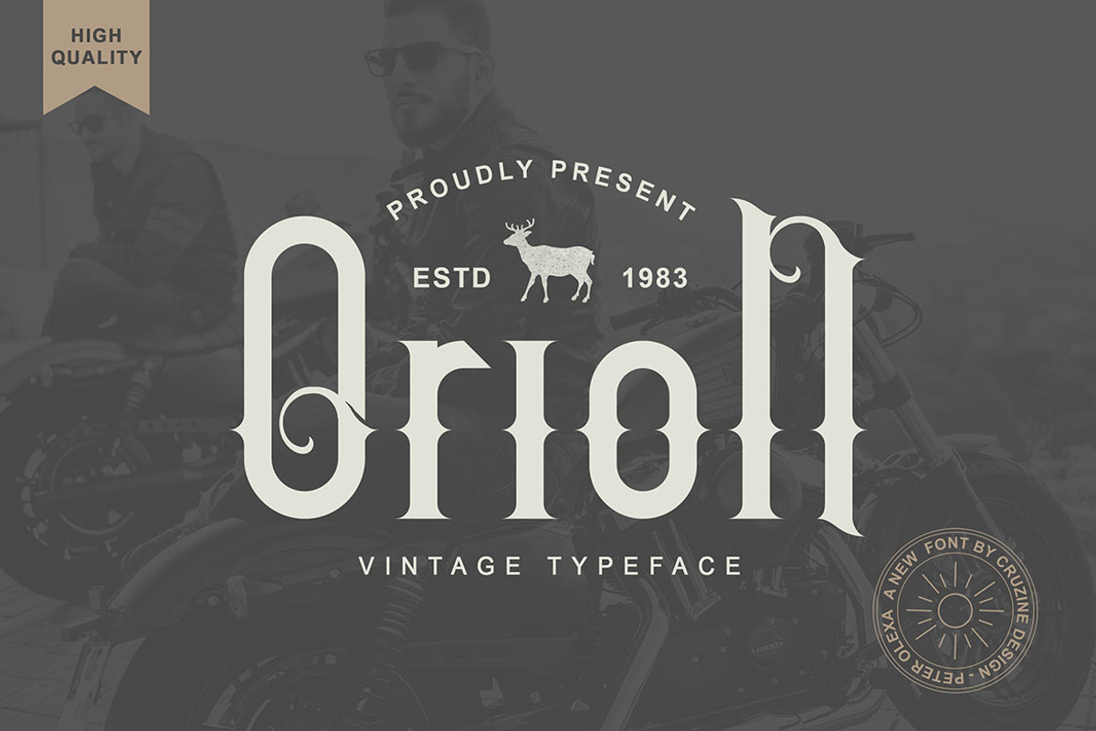 Orion Vintage Font, a Serif Font by JumboDesign (Photo 1 of 7)