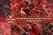 Red Marble Texture Granite Stone, an Illustration by Craft Nest (Thumbnail 1 of 6)