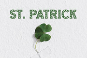 Clover Love St Patrick's Day Font, a Slab Serif Font by vladocar (Thumbnail 2 of 8)