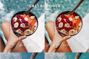 Cali Blogger Lightroom MOBILE Preset