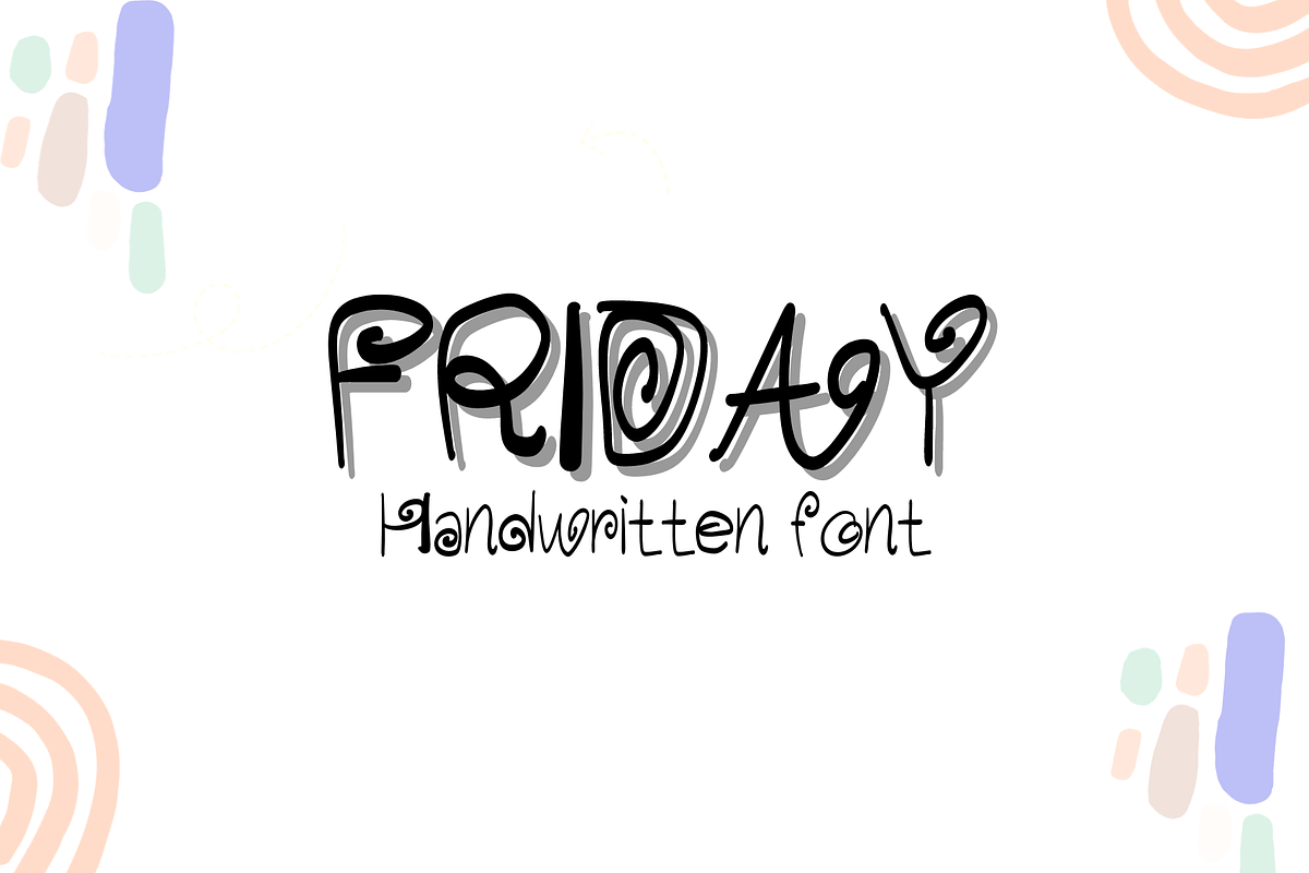 Friday| Handwritten font, a Handwritten Font by Sirinart