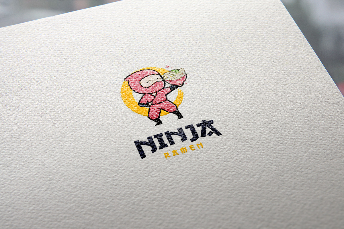 Ninja Ramen Mascot Logo, a Branding & Logo Template by tkzgraphic (Photo 2 of 2)