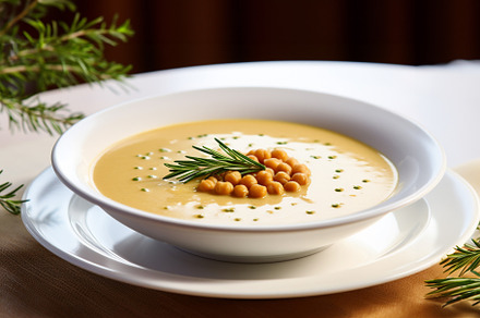 Chickpea Soup a classic of Umbrian cuisine and the epitome of Italian comfort f, a Food & Drink Photo by Rodica Ciorba