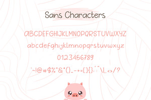 Pig Year 3 Font