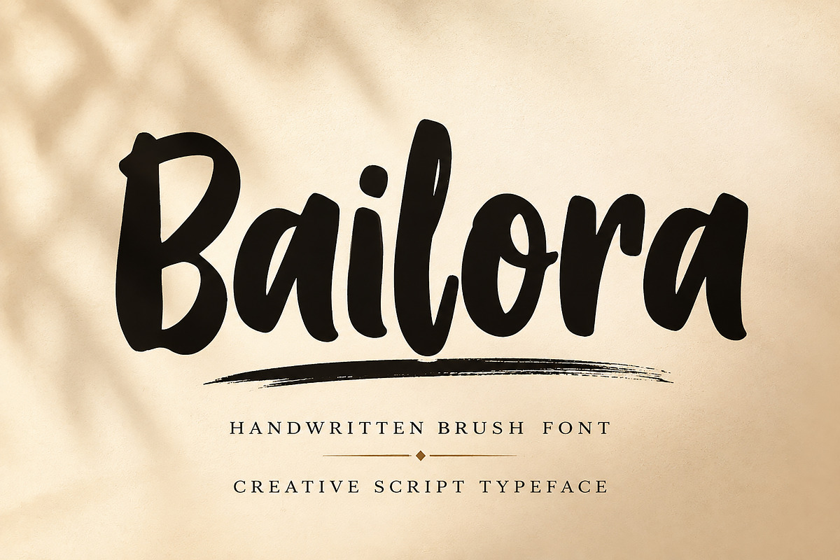 Bailora, a Handwritten Font by Wow Magic (Photo 1 of 4)
