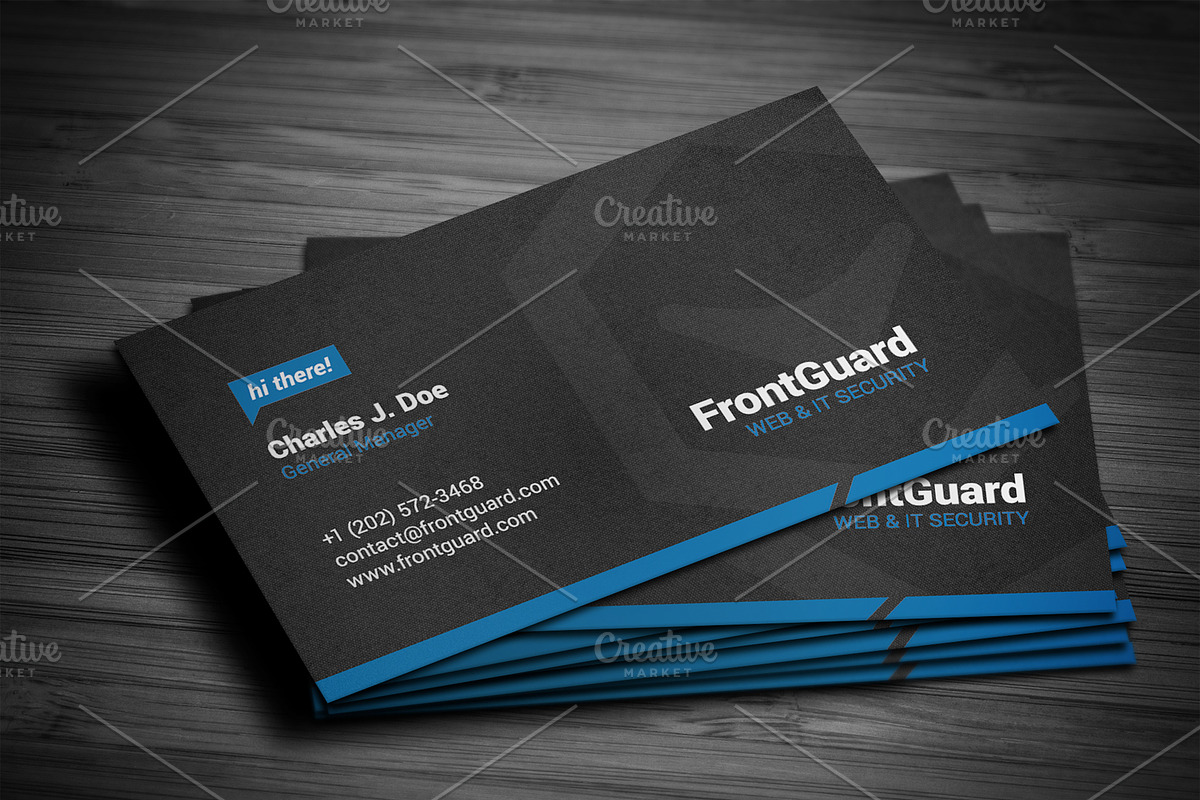 Smart Corporate Business Card, a Business Card Template by FlowPixels