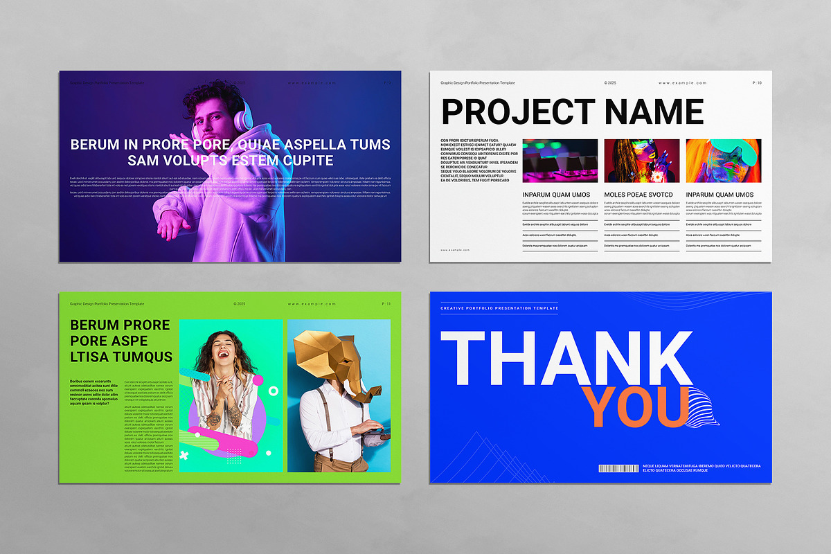 Graphic Design Portfolio Template, a Presentation Template by E-Type (Photo 4 of 4)