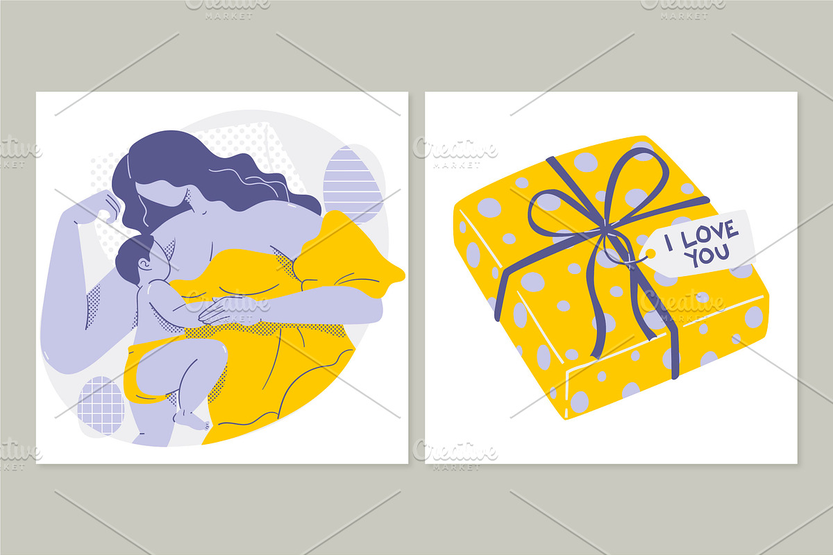 Mother's Day Illustration Set, a Person Illustration by Revoltan Studios (Photo 3 of 3)