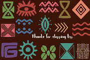 African Shape Motifs Collection, a Decorative Illustration by Sweet Fig (Thumbnail 12 of 12)