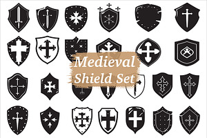 Vintage Knight Shield SVG Bundle, an Illustration by BIPLOB EXPERT