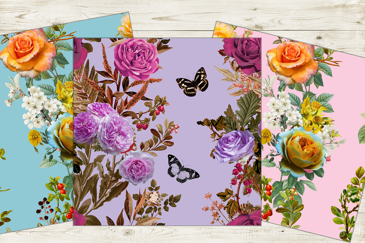 Roses seamless paper, a Pattern Graphic by NastiaDesignsPrints (Photo 8 of 10)