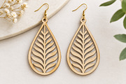 Leaf Earrings Laser Cut SVG, an Object Graphic by Canvas Craft (Thumbnail 2 of 3)