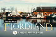 Fjordland Landscape Photoshop Action, an Action Add-On by skybluecreative (Thumbnail 1 of 12)