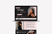 UGC Portfolio Website Template Canva, a Landing Page Template by Business Chic (Thumbnail 5 of 5)