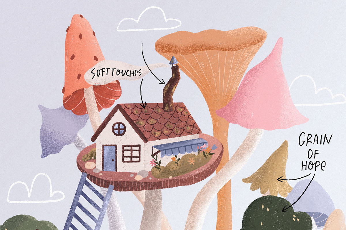 Soft days brush set., a Brush Add-On by Sentimental postman (Photo 2 of 5)