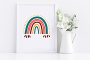 Boho Rainbow Cut Files, Clipart, an Object Graphic by ClipartMuchLove (Thumbnail 5 of 7)