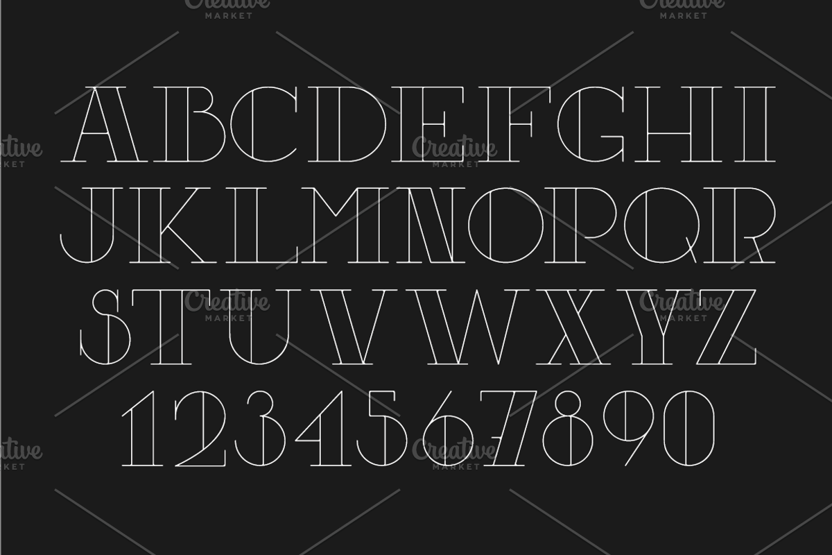 Five variations of font decoration preview 6