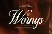 Wornys Wedding Script Font, a Script Font by Elegant Font (Thumbnail 1 of 8)