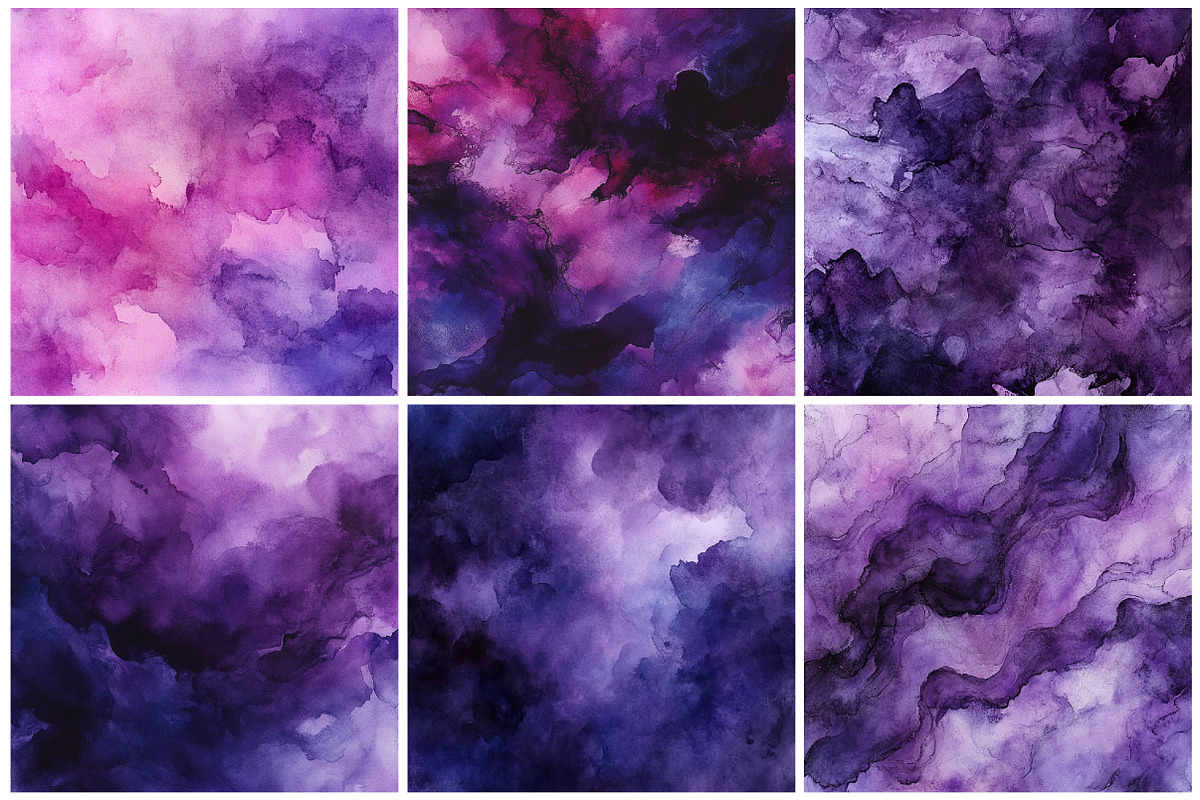 Purple Amethyst Watercolor Texture, a Texture Graphic by CitraGraphics (Photo 4 of 7)