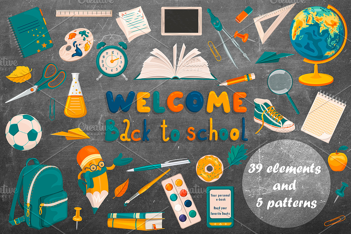 Welcome back to school, an Object Graphic by HmarkaShop (Photo 1 of 2)