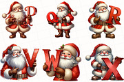Christmas Santa Alphabet Clipart, an Illustration by OK Design (Thumbnail 3 of 5)
