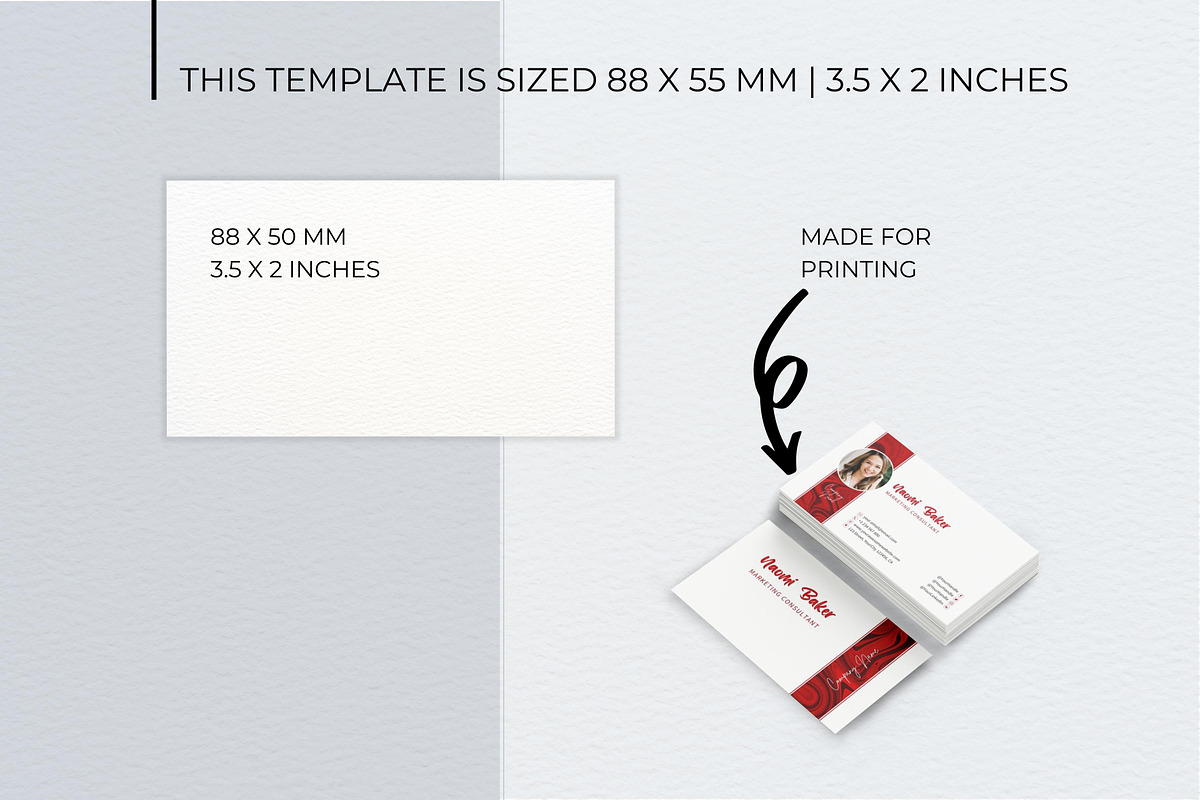 Professional Business Card Template, a Business Card Template by B2 Studio (Photo 8 of 11)