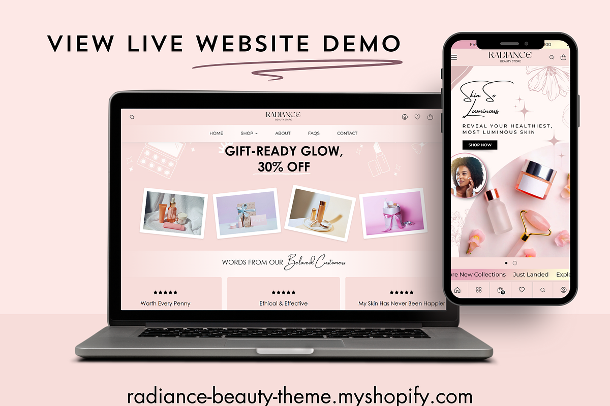 Radiance Beauty Shopify Theme, a Templates & Theme by Elite Luster (Photo 2 of 3)