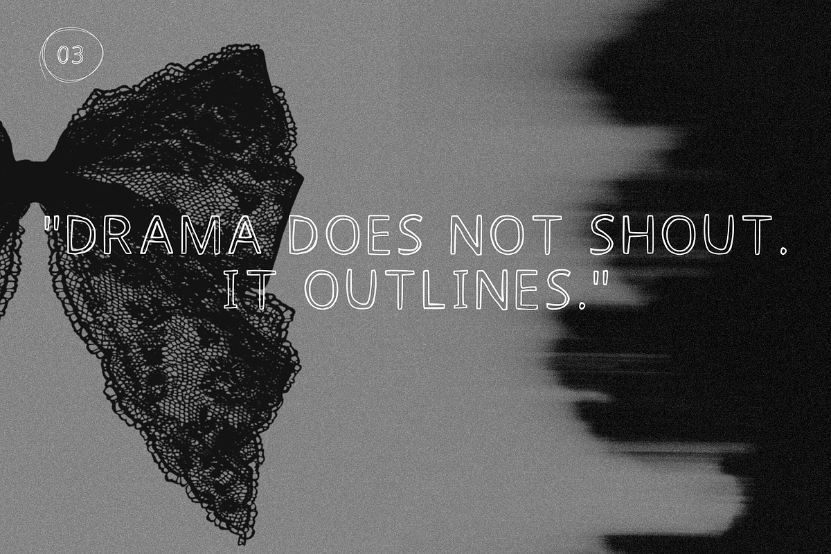 Hollow Drama. Handwritten font, a Handwritten Font by PaperJamLab (Photo 3 of 9)