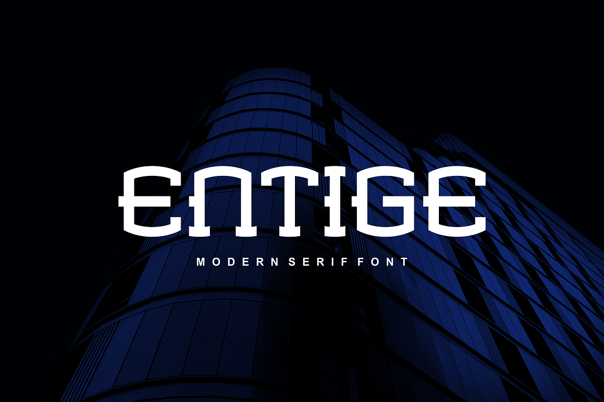 Entige - Font, a Serif Font by artchiles_design (Photo 1 of 5)