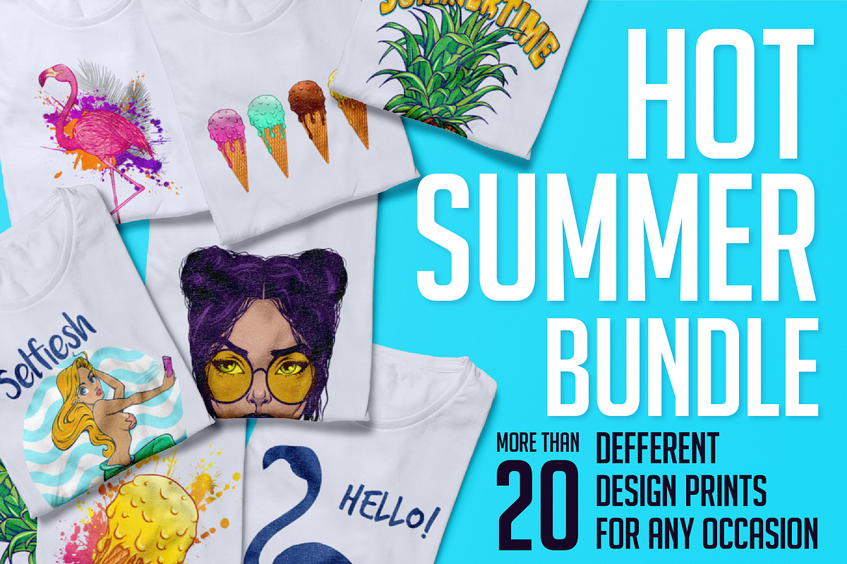 SALE! Hot summer bundle PRINTS, a Decorative Illustration by VioSilent (Photo 2 of 12)