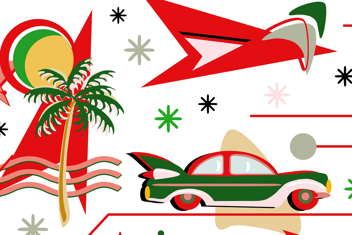 Retro Christmas Holiday Drive, a Graphic by Sharon Schwalbe (Photo 2 of 2)