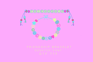 Friendship Bracelet Desktop Font