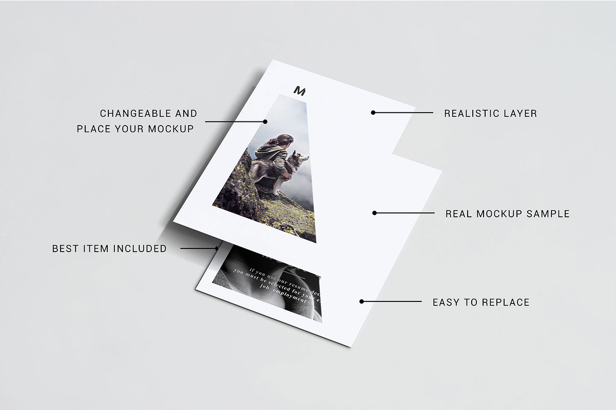 A4 Flyer Mockups Template, a Print Template by Orlin (Photo 9 of 10)