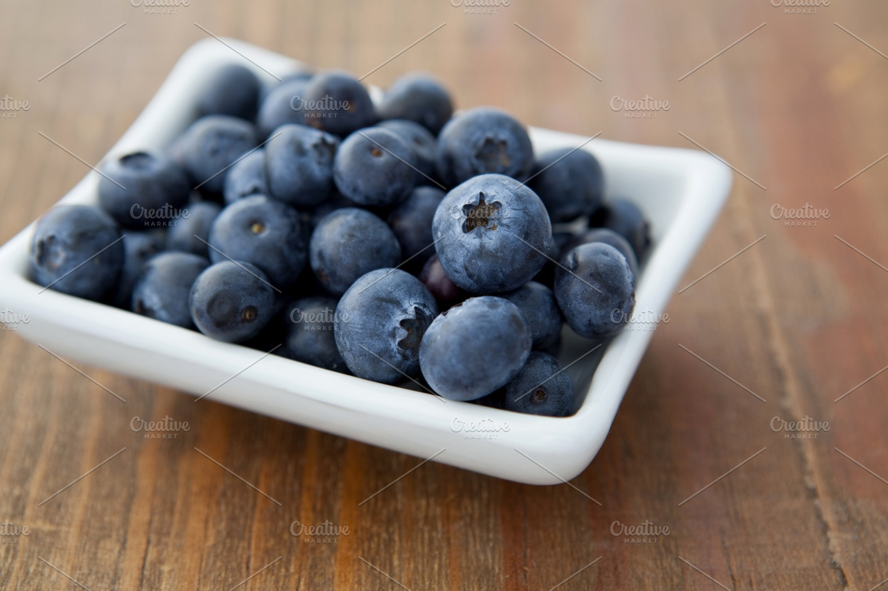 Blueberries Featuring Blueberries White And Dish