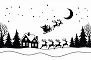 Christmas Sky Vector Collection, an Illustration by jahid234 (Thumbnail 10 of 20)