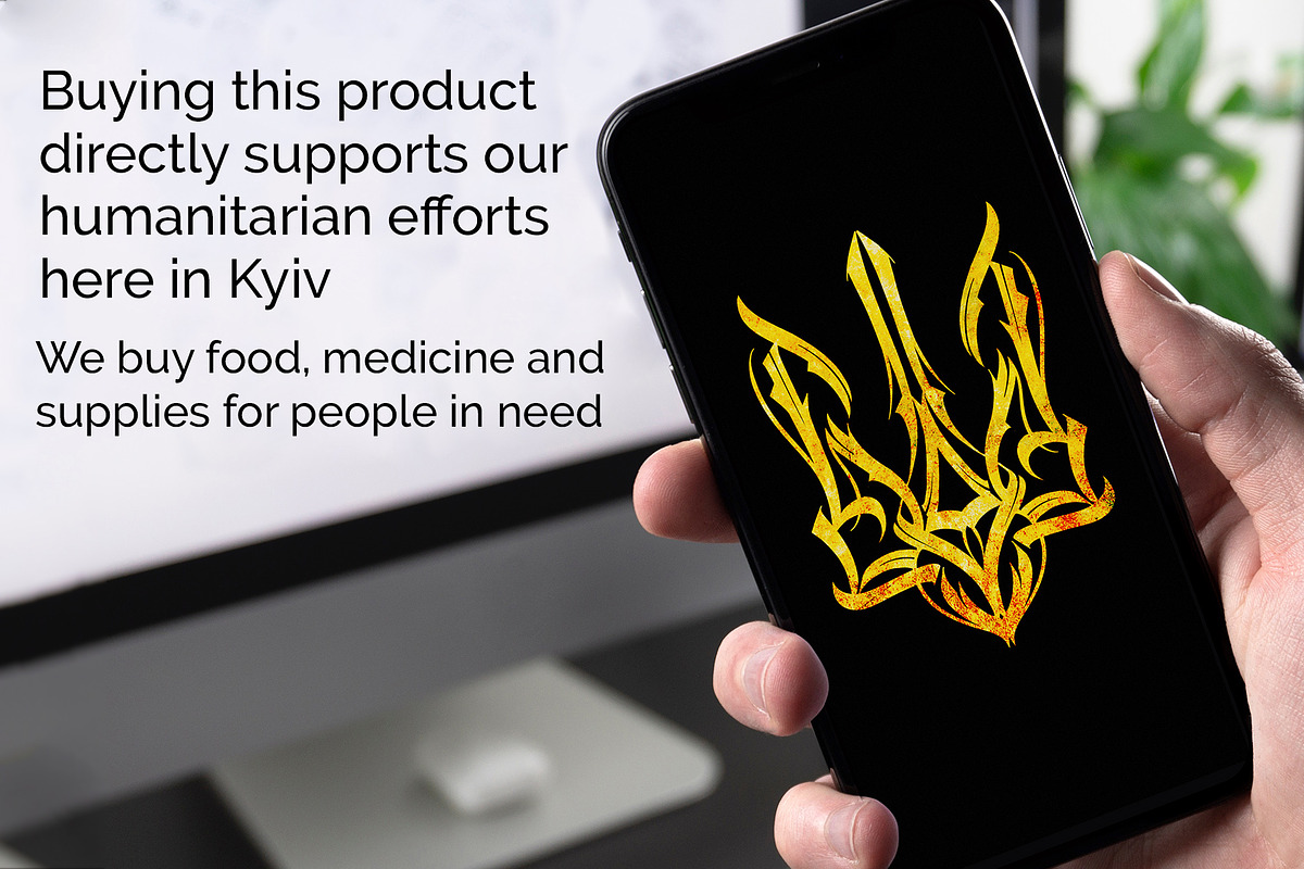 Ukraine support. Coat of Arms set, an Illustration by ZenLettering (Photo 2 of 5)