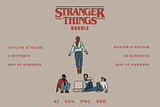 Stranger Things bundle, an Object Graphic by Lisa Mill (Thumbnail 2 of 8)