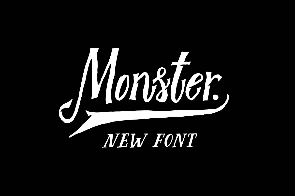 Monster - Vintage font, a Blackletter Font by doffdog (Photo 1 of 5)