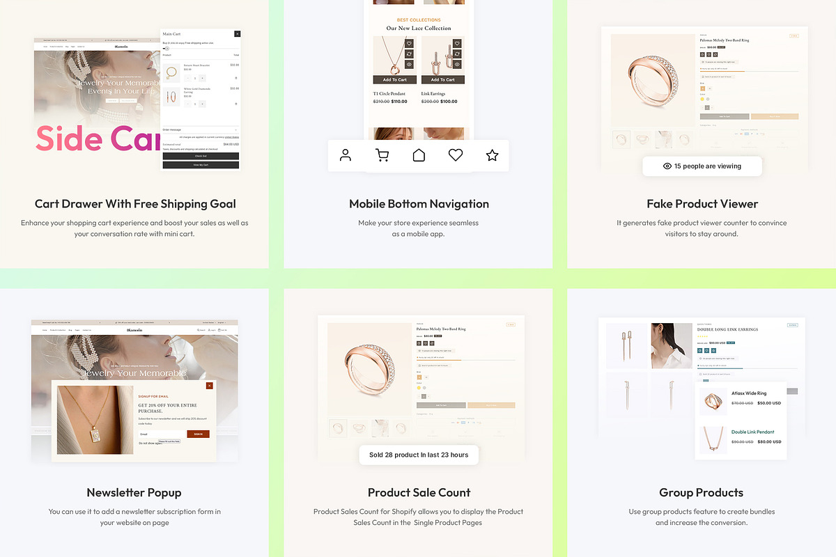 Jewelry Store | Shopify Theme, a Shopify Template by LogicGo Shopify Experts (Photo 5 of 7)