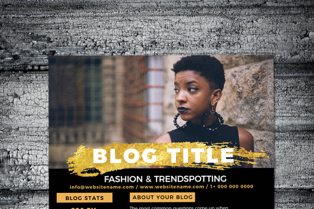 GOLD SPLASH MEDIA KIT TEMPLATE, a Presentation Template by Graphic Template Co (Photo 2 of 3)