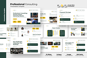 Professional Consulting Google Slide, a Presentation Template by Iqsiart Studio (Thumbnail 1 of 3)