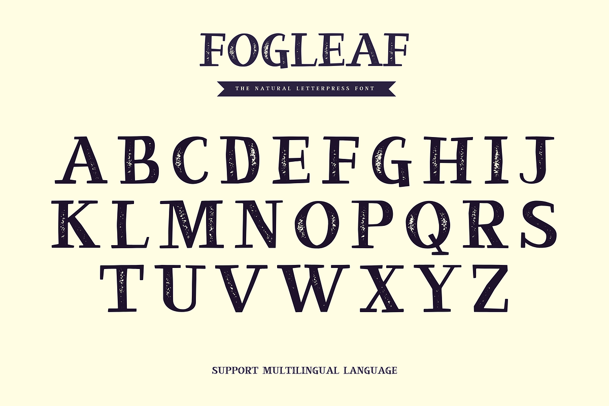 Fogleaf - The Natural Letterpress, a Serif Font by Graphicfresh (Photo 6 of 8)