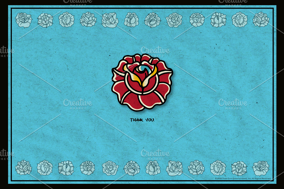 10 Hand Drawn Red Vector Roses, a Decorative Illustration by Fuzzy Poet by DG2 (Photo 4 of 4)