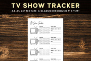 TV Series Tracker Printable, a Stationery Template by Graphicsnext (Thumbnail 1 of 4)