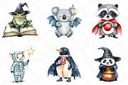 Watercolor Halloween Animals Clipart, an Illustration by DreamPrint404 (Thumbnail 5 of 5)