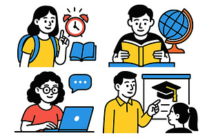 Education concepts featuring, an Education Illustration by ZinetroN