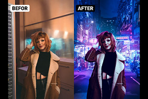 Cyberpunk Photoshop Effects