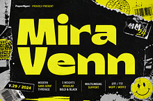 Mira Venn Chunky Sans