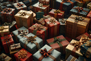 86 Gift boxes with ribbons and bows, a Holiday Photo by Handmadefont (Thumbnail 71 of 90)